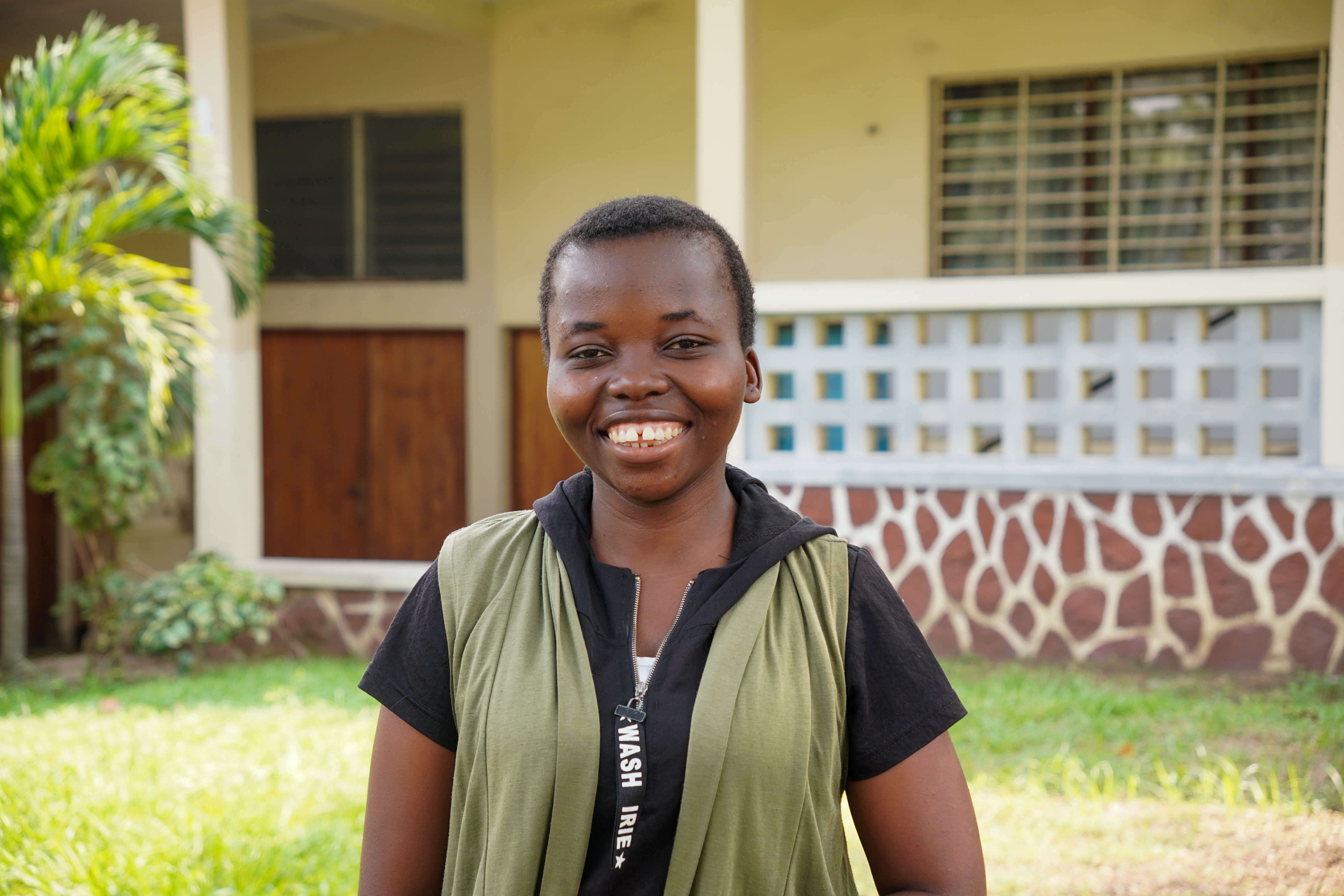 Sylvianne, fondatrice de Jus Kitoko, à Kananga.
